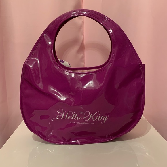 2010 purple hello kitty Sanrio round tote - Picture 3 of 6